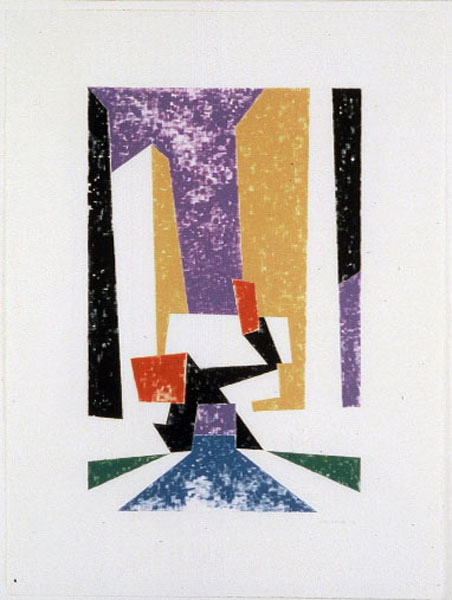 Buidlings 3, Acrylic on paper