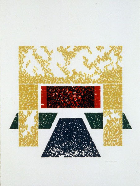 Space 3, Acrylic on paper