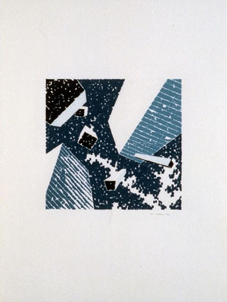 Earthquake 1, Acrylic on paper