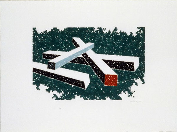 Lumber, Acrylic on paper